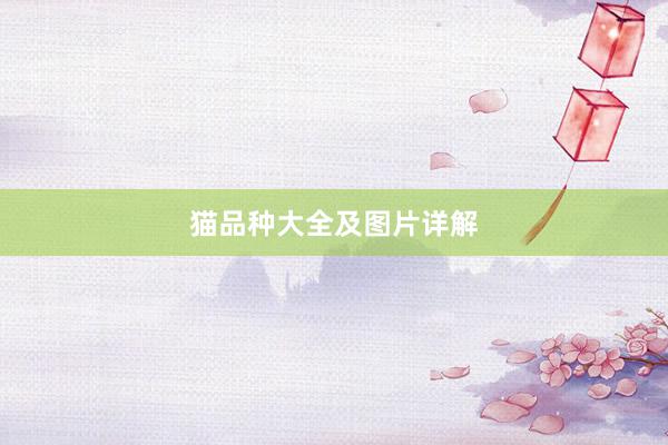 猫品种大全及图片详解